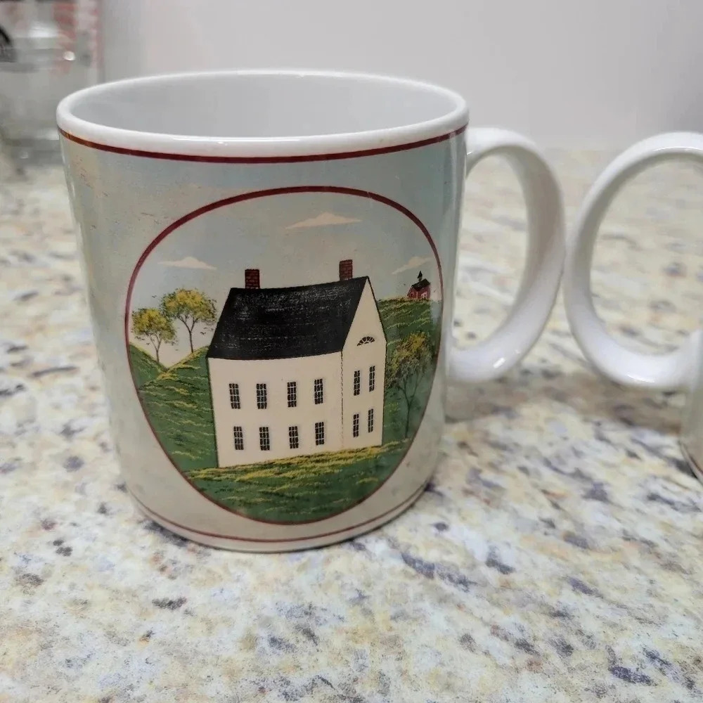 2 Sakura Brandon House Country Life Decorative Coffee Mugs-Warren Kimble - Picture 5 of 11